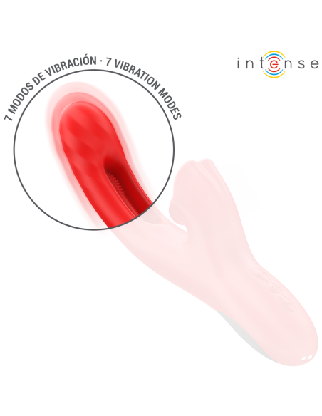 INTENSE JESSICA VIBRADOR MULTIFUNCIAN ESTIMULACIAN CLATORIS 248 CM ROJO