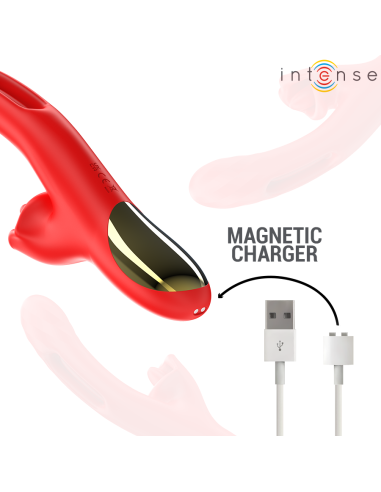 INTENSE JESSICA VIBRADOR MULTIFUNCIAN ESTIMULACIAN CLATORIS 248 CM ROJO