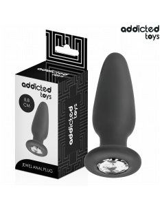 ADDICTED TOYS PLUG ANAL CON JOYA SILICONA TALLA S 88 CM