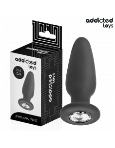 ADDICTED TOYS PLUG ANAL CON JOYA SILICONA TALLA M 104 CM