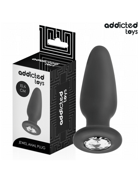 ADDICTED TOYS PLUG ANAL CON JOYA SILICONA TALLA M 104 CM