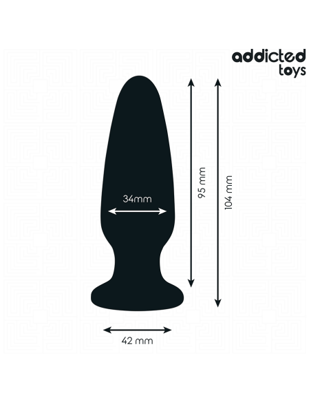 ADDICTED TOYS PLUG ANAL CON JOYA SILICONA TALLA M 104 CM ADDICTED TOYS PLUG ANAL CON JOYA SILICONA TALLA M 104 CM