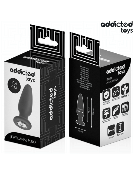 ADDICTED TOYS PLUG ANAL CON JOYA SILICONA TALLA M 104 CM ADDICTED TOYS PLUG ANAL CON JOYA SILICONA TALLA M 104 CM