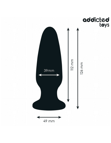 ADDICTED TOYS PLUG ANAL CON JOYA SILICONA TALLA L 126 CM