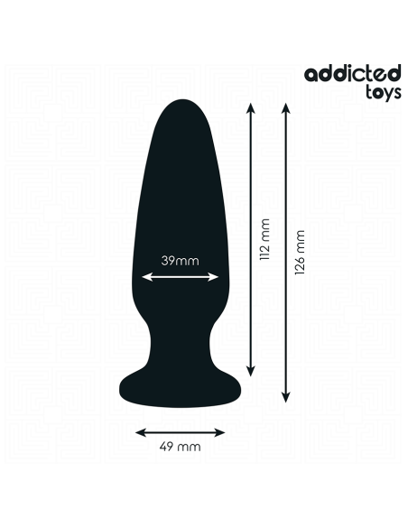 ADDICTED TOYS PLUG ANAL CON JOYA SILICONA TALLA L 126 CM