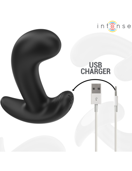 INTENSE CHANDLER PLUG ANAL 10 VIBRACIONES NEGRO CONTROL REMOTO