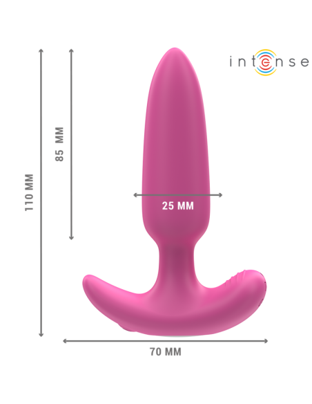 INTENSE ROSS PLUG ANAL 10 VIBRACIONES ROSA CONTROL REMOTO