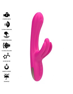 INTENSE BRITNEY VIBRADOR MULTIFUNCIAN RABBIT 23 CM ROSA 2