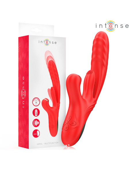 INTENSE KAROL VIBRADOR MULTIFUNCIAN EMPUJE ESTIMULACIAN ONDAS ESTIMULADORAS ROJO INTENSE KAROL VIBRADOR MULTIFUNCIAN EMPUJE ESTIMULACIAN ONDAS ESTIMULADORAS ROJO