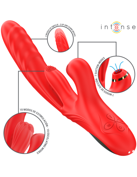 INTENSE KAROL VIBRADOR MULTIFUNCIAN EMPUJE ESTIMULACIAN ONDAS ESTIMULADORAS ROJO INTENSE KAROL VIBRADOR MULTIFUNCIAN EMPUJE ESTIMULACIAN ONDAS ESTIMULADORAS ROJO
