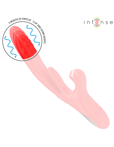 INTENSE KAROL VIBRADOR MULTIFUNCIAN EMPUJE ESTIMULACIAN ONDAS ESTIMULADORAS ROJO