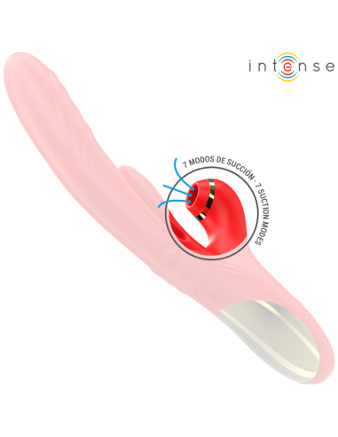 INTENSE KAROL VIBRADOR MULTIFUNCIAN EMPUJE ESTIMULACIAN ONDAS ESTIMULADORAS ROJO