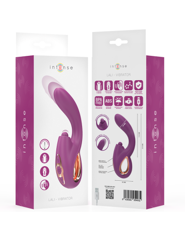 INTENSE LALI VIBRADOR PUNTO G MULTIFUNCIAN ESTIMULACIAN EMPUJE VIBRACIAN MORADO