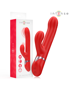 INTENSE LELE VIBRADOR MULTIFUNCIAN ROTATORIO OSCILACIAN ESTIMULACIAN ROJO