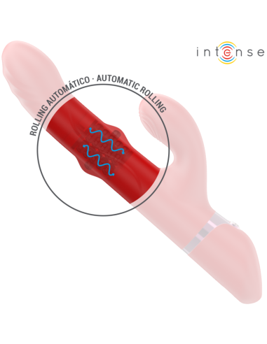 INTENSE LELE VIBRADOR MULTIFUNCIAN ROTATORIO OSCILACIAN ESTIMULACIAN ROJO