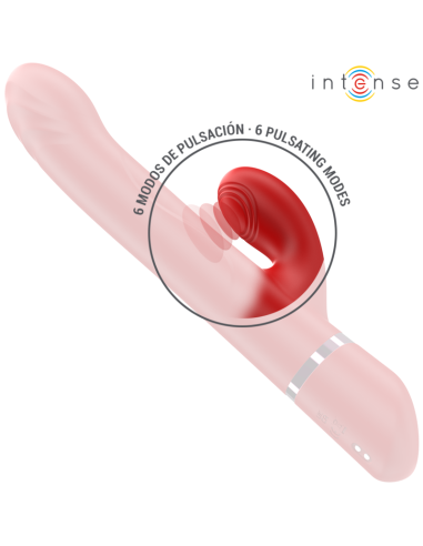 INTENSE LELE VIBRADOR MULTIFUNCIAN ROTATORIO OSCILACIAN ESTIMULACIAN ROJO