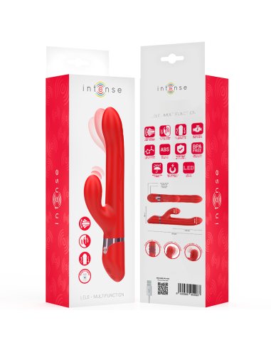 INTENSE LELE VIBRADOR MULTIFUNCIAN ROTATORIO OSCILACIAN ESTIMULACIAN ROJO