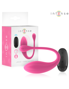 INTENSE JANICE VIBRADOR U DOBLE ESTIMULACIAN 10 VIBRACIONES ROSA CONTROL REMOTO