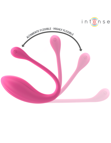 INTENSE JANICE VIBRADOR U DOBLE ESTIMULACIAN 10 VIBRACIONES ROSA CONTROL REMOTO