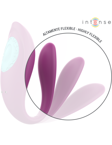 INTENSE ANNIE ESTIMULADOR VIBRADOR FORMA DE U MORADO CONTROL REMOTO