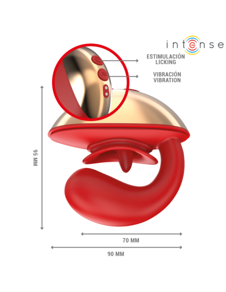 INTENSE MARIAH VIBRADOR ESTIMULADOR EN FORMA DE U 10 VIBRACIONES ROJO INTENSE MARIAH VIBRADOR ESTIMULADOR EN FORMA DE U 10 VIBRACIONES ROJO