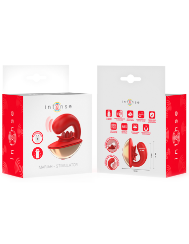INTENSE MARIAH VIBRADOR ESTIMULADOR EN FORMA DE U 10 VIBRACIONES ROJO