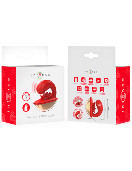 INTENSE MARIAH VIBRADOR ESTIMULADOR EN FORMA DE U 10 VIBRACIONES ROJO