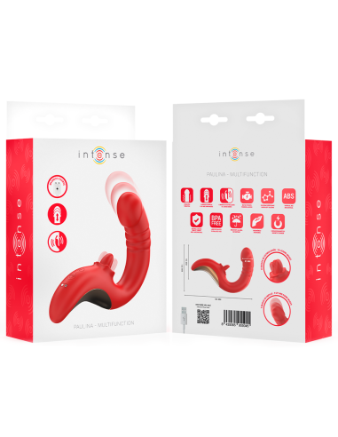INTENSE PAULINA VIBRADOR ESTIMULADOR EN FORMA DE U ROJO