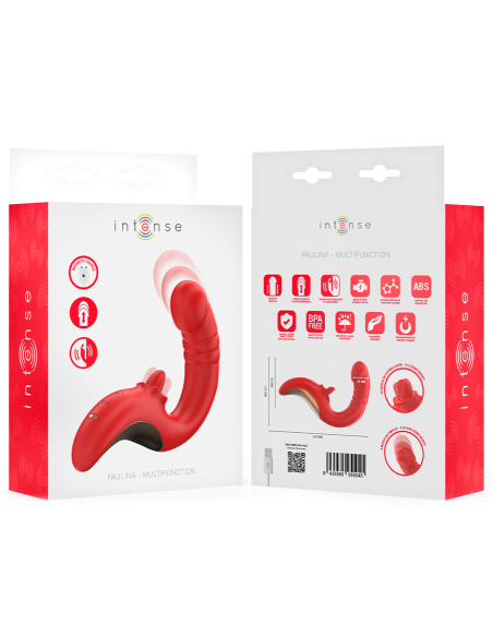 INTENSE PAULINA VIBRADOR ESTIMULADOR EN FORMA DE U ROJO