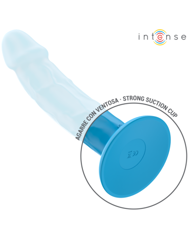 INTENSE PHOEBE VIBRADOR REALASTICO 10 VIBRACIONES AZUL CONTROL REMOTO