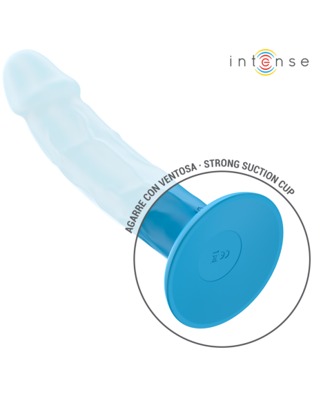 INTENSE PHOEBE VIBRADOR REALASTICO 10 VIBRACIONES AZUL CONTROL REMOTO