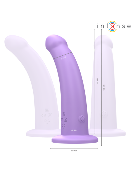 INTENSE EDDIE VIBRADOR 175 CM 10 VIBRACIONES MORADO CONTROL REMOTO INTENSE EDDIE VIBRADOR 175 CM 10 VIBRACIONES MORADO CONTROL REMOTO