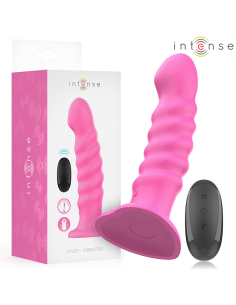 INTENSE CINDY VIBRADOR TALLA L DISEAO EN ESPIRAL 10 VIBRACIONES ROSA CONTROL REMOTO