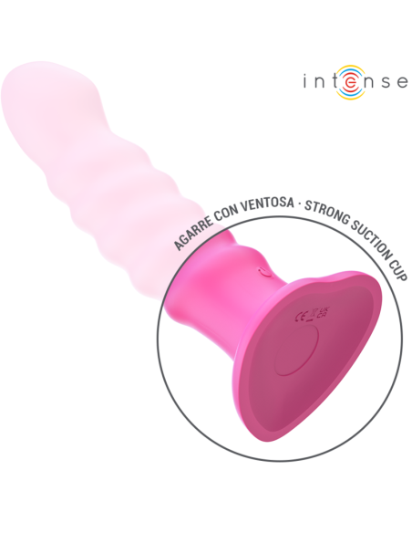 INTENSE CINDY VIBRADOR TALLA L DISEAO EN ESPIRAL 10 VIBRACIONES ROSA CONTROL REMOTO