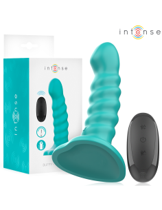 INTENSE BUFFY VIBRADOR TALLA S DISEAO EN ESPIRAL 10 VIBRACIONES AZUL CONTROL REMOTO