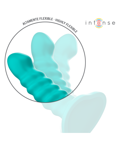 INTENSE BUFFY VIBRADOR TALLA S DISEAO EN ESPIRAL 10 VIBRACIONES AZUL CONTROL REMOTO