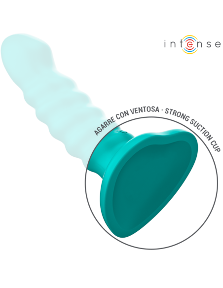 INTENSE BUFFY VIBRADOR TALLA S DISEAO EN ESPIRAL 10 VIBRACIONES AZUL CONTROL REMOTO