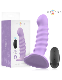 INTENSE BRENDA VIBRADOR TALLA M DISEAO EN ESPIRAL 10 VIBRACIONES MORADO CONTROL REMOTO