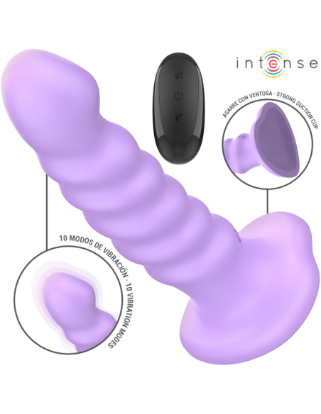 INTENSE BRENDA VIBRADOR TALLA M DISEAO EN ESPIRAL 10 VIBRACIONES MORADO CONTROL REMOTO INTENSE BRENDA VIBRADOR TALLA M DISEAO EN ESPIRAL 10 VIBRACIONES MORADO CONTROL REMOTO