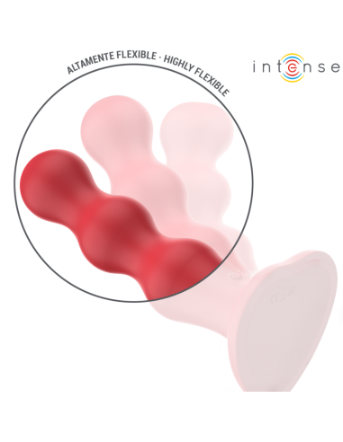 INTENSE CODY VIBRADOR CON VENTOSA ROJO CONTROL REMOTO