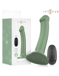 INTENSE BECCA VIBRADOR CON VENTOSA 10 VIBRACIONES VERDE CONTROL REMOTO