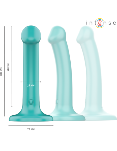 INTENSE KATIE VIBRADOR CON VENTOSA 10 VIBRACIONES AZUL OSCURO CONTROL REMOTO