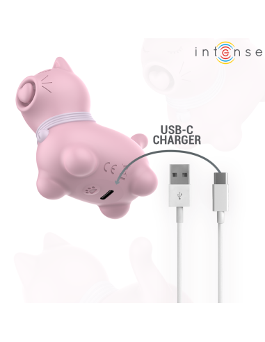 INTENSE ESTIMULADOR PUPP LENGUA PULSACIAN PARA CLATORIS ROSA