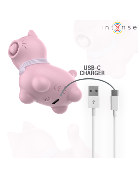 INTENSE ESTIMULADOR PUPP LENGUA PULSACIAN PARA CLATORIS ROSA