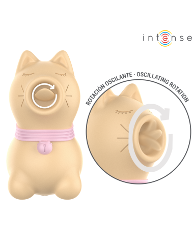 INTENSE ESTIMULADOR PUPPY LENGUA ROTADORA 360Aº PARA CLATORIS AMARILLO