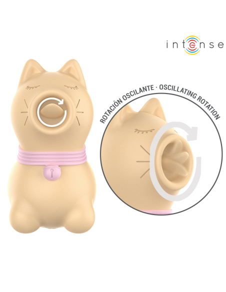INTENSE ESTIMULADOR PUPPY LENGUA ROTADORA 360Aº PARA CLATORIS AMARILLO