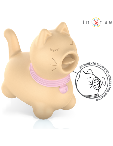 INTENSE ESTIMULADOR PUPPY LENGUA ROTADORA 360Aº PARA CLATORIS AMARILLO