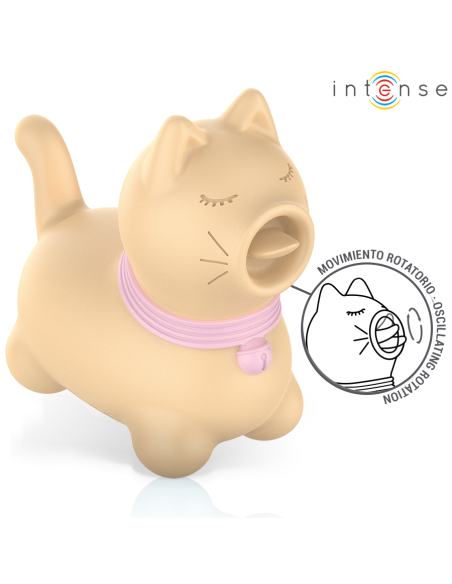 INTENSE ESTIMULADOR PUPPY LENGUA ROTADORA 360Aº PARA CLATORIS AMARILLO