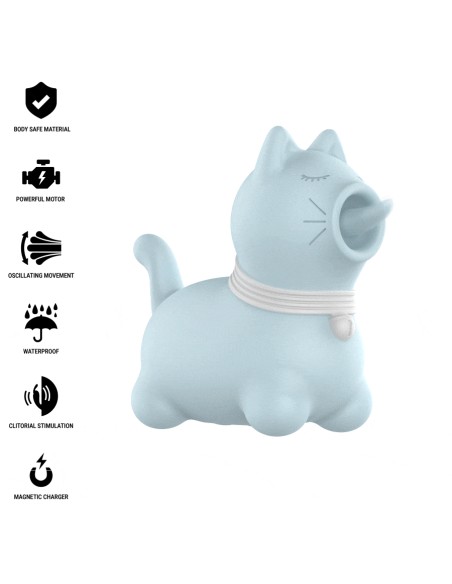 INTENSE ESTIMULADOR PUPPY LENGUA ROTADORA 360Aº PARA CLATORIS AZUL