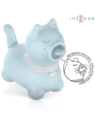 INTENSE ESTIMULADOR PUPPY LENGUA ROTADORA 360Aº PARA CLATORIS AZUL